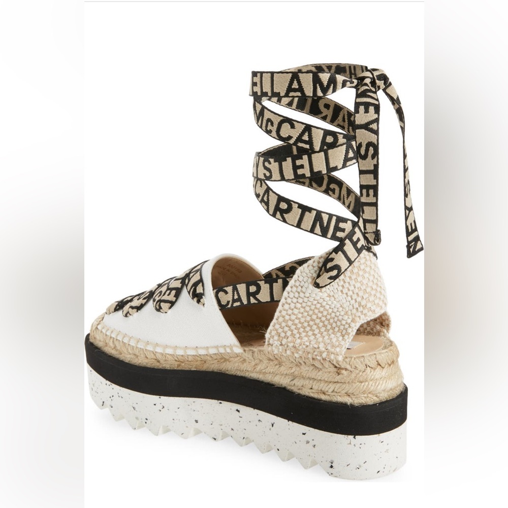 Stella McCartney Gaia Logo Strap Espadrilles